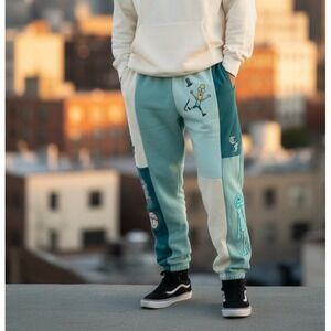 Teddy Fresh Unisex Size Large Slash Pockets Rick and Morty Collab Sweat Pants